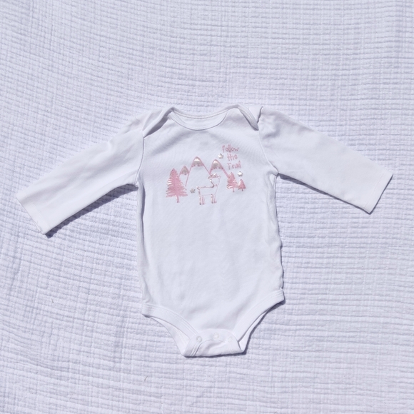 CANADIANA Rose Gold White Cotton Hiking Onesie - Picture 2 of 2